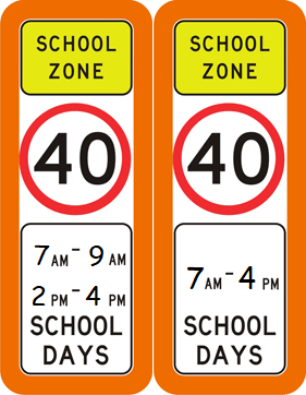 School Zone Speed Signs School Zone Speed Signs